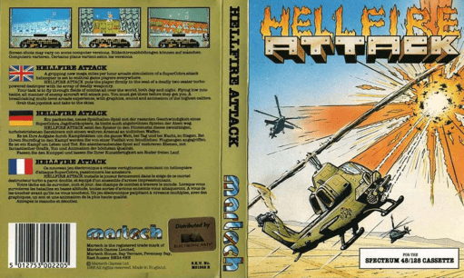 Hellfire Attack box art for ZX Spectrum